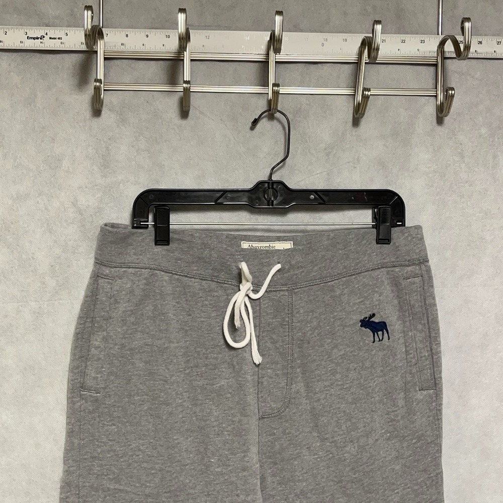 Abercrombie & Fitch Joggers Men L x29 Gray Soft AF Soft Fleece Sweatpants Moose
